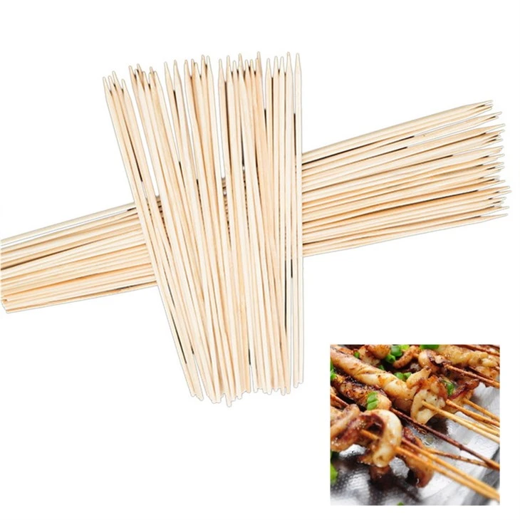 BBQ Beli Tongkat Bambu Grosir Sekali Pakai Barbekyu Tahan Panas Ramah Lingkungan Murah Untuk Dijual
